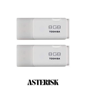 東芝 USBメモリ 8GB USB2.0 国内正規品 2個セット TNU-A008G 2P
