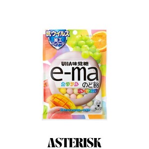 味覚糖 e-ma のど飴 袋 カラフルフルーツチェンジ 50g フクロ×12袋(6×2））/イーマ