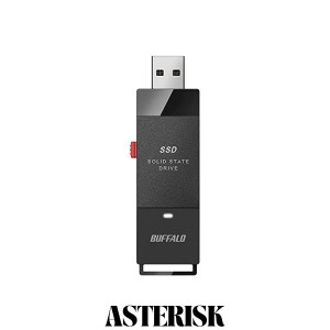 バッファロー SSD 外付け 250GB USB3.2 Gen1 読込速度430MB/秒 PS5/PS4メーカー動作確認済 コンパクト 超小型 ブラック SSD-PUT250U3BC/N