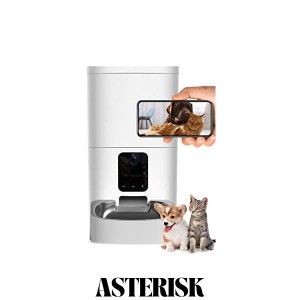 ブリシア カメラ付き自動給餌器 猫 犬 自動餌やり機 6L大容量 アプリで1日8回まで wifi ペットカメラ 録音可 水洗い可能 オリジナルステ