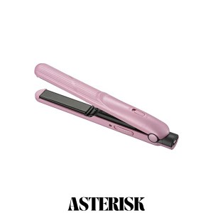 オーム電機 Iberis モバイルヘアアイロン ストレートヘアアイロン ミニ ストレートアイロン USB電源 コンパクト ポータブル ピンク HB-HI