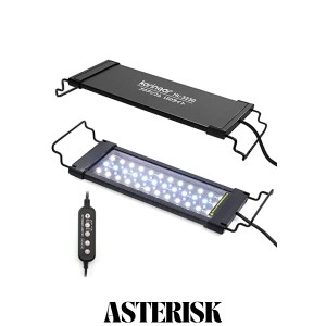 水槽ライト アクアリウムライト 水槽ledライト 水槽ライト30cm 45cm 水槽照明 水槽LED 11ｗ30cm-50cm 水槽対応 自動変光 10段階明るさ調