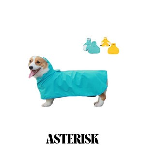 犬用レインコート 梅雨対策 防風 防水ペット用品 雨具 小型犬 中型犬 大型犬ペットレインコート透明なつば付き犬の 洋服 (6XL,ブルー)