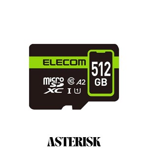 エレコム microSD 512GB UHS-I U1 90MB/s microSDXCカード データ復旧サービス2年付 MF-SP512GU11A2R