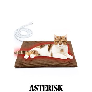 ペット用ホットカーペット 猫ヒーターマット 犬電気マット 50*40cm 過熱保護 暖房器具 暖かい 寒さ対策 ネコ 犬用マット 猫用