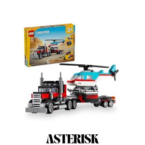 レゴ(LEGO) クリエイター ヘリコプターをのせたトラック おもちゃ 玩具 プレゼント ブロック 男の子 女の子 子供 6歳 7歳 8歳 9歳 小学生
