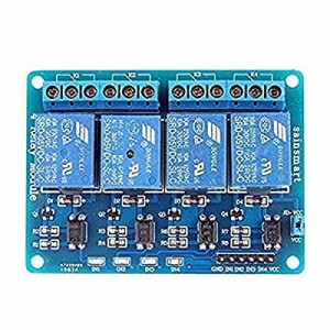 サインスマート（SainSmart） 5V リレーモジュール for Arduino DSP AVR PIC (4チャンネル)