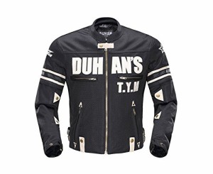 DUHAN(ドゥーハン) バイクジャケット ライディングジャケット XLサイズ ブラック 3シーズン 春夏秋用 905419