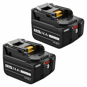 DOSCTT 互換 マキタ 14.4v バッテリー 6.0ah 【2個セット】 bl1460b 互換 バッテリー 14.4v マキタ 互換 バッテリー 6000mAh 大容量 マキ