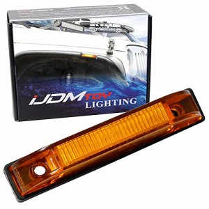 iJDMTOY アンバーレンズ 6-LED フェンダーフレアサイドマーカーランプ ジープラングラー対応 ブッシュワッカーフラットスタイルフェンダ