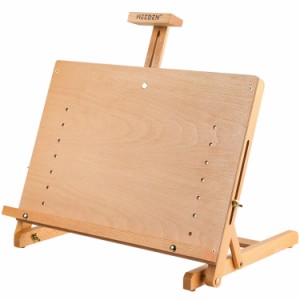 MEEDEN デスクイーゼル 木製 卓上イーゼル 描画ボード スケッチボード 画板立て 高さ調節可能 持ち運び便利 アートワーク 写生用 スケッ