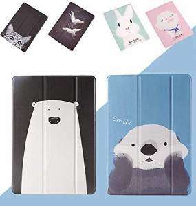 iPad mini5 mini4 ケース 背面透明 クリア 可愛い 動物 ラッコ クマ ウサギ 猫 鶴 子豚 柄 アイパッド ミニ５ ミニ４ iPad mini 5 4 カバ