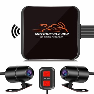 Motocam バイク用ドライブレコーダー 前後防水カメラ IP67 自転車 バイク ドラレコ 1080P 200万画素 WIFI機能 APP対応 携帯連携 煽り運転