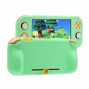 Nintendo Switch Lite用　グリップケース　Nintendo Switch Lite用シリコンケース　どうぶつの森　グリーン