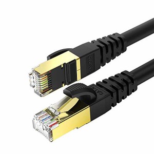 KASIMO 1m 2本 LANケーブル CAT8 カテゴリ-8準拠 40Gbps 2000MHz 超高速 26AWG SFTP RJ45 屋内 耐磨 防水 安定 macbook パソコン PS3 PS4