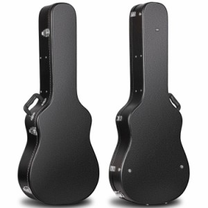 CAHAYA 41インチ アコースティックギター用 ハードケース ネックピロー付 頑丈 耐久 PVC材 ギターケース ハード 防水 防塵 お手入れ簡単 