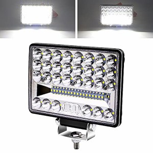 Aoling LED作業灯 12V 24V 防水 LEDワークライト コンボビーム 薄型 6インチ ホワイト 作業灯LEDライト 車 四角 補助灯 LED 補助ライト 