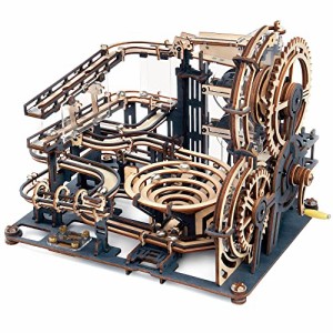 ROKR 立体 パズル 木製 3d ウッド 子供 大人 向け 知育 14歳+ ローラーコースター 可動 模型 イラスト説明書 プレゼント ギフト DIY 手つ