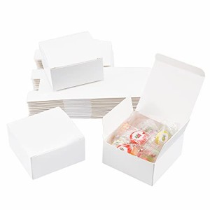 PH PandaHall 箱 ラッピング 無地 ミニギフトボックス 折り畳み 白 ギフトボックス 折り畳み ギフト ボックス 30個セット クラフト 小さ