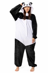 [OLAOLA] パンダ 着ぐるみ パジャマ 動物 大人用 部屋着 コスチューム 仮装 もふもふ ルームウェア レディース メンズ 冬 暖かい 部屋 防