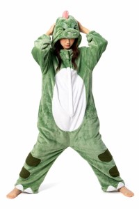 [OLAOLA] 恐竜 着ぐるみ 大人 パジャマ 着ぐるみ 動物 大人用 可愛い 部屋着 コスチューム 仮装 もふもふ 暖かい 部屋 防寒 対策 ふわふ