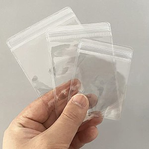 90枚セット ジュエリー袋 pvc アクセサリー 袋 ジップ パッキング ビニール 変色防止 クリア ミニ ジッパー付き袋 密封 包装袋 抗酸化 チ