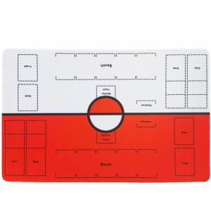 OTOlife プレイマット 72 × 46cm 軽量で、子供が運ぶのに適しています 全面縫製仕様 ラバープレイマット 滑り止め 収納袋付き カードゲ