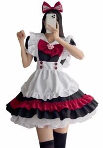 [FULINE] メイド服 ハロワイン 半袖 可愛い コスプレ 衣装 ロリータ 服 ロリータ ドレス COSPLAY LOLITA プリンセス ドレス フリル 大き