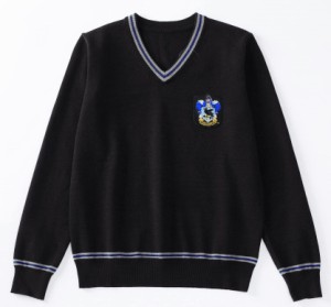 ハリーポッター グリフィンドール 衣装 単品 コスチューム 男女共用 (レイブンクロー Ravenclaw（ブルー）長袖セーター, XS)【10日以内の