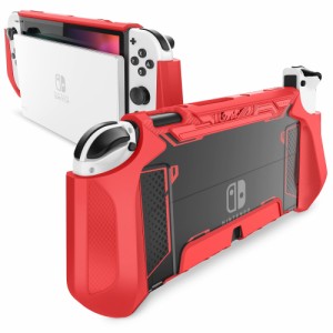 Mumba Nintendo Switch OLED 2021用 ケース 有機ELモデル TPUグリップ 保護カバー ドッキング可能 アクセサリー Nintendo Switch OLEDとJ