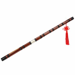 竹笛 細くて真っ直ぐ 中国竹笛 Dキー 吹奏楽器 笛子楽器 木製フルート 中国結 学園祭