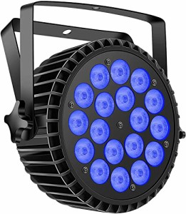 U`King 10Wx18 LED ステージライト ディスコライト 上り式 RGBW 舞台照明 音声制御 ランプ 舞台照明 高輝度 音声起動 多色変更 カラオケ/