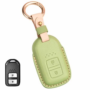 ホンダ キーケース HONDA用 スマートキーケース キーカバー 本革 2ボタン 高級 スタイリッシュ ホンダ アクキーカバー ホンダ 専用設計 