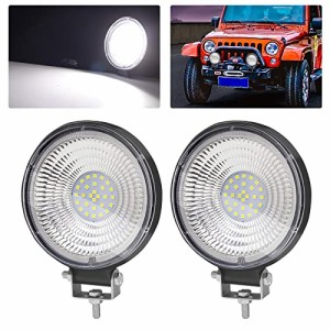 X-STYLE LED作業灯 12V 24V 完全防水 84W 広角 LEDワークライト トラック フォークリフト トラクター デッキライト 除雪機 船舶ライト LE