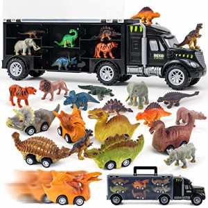 恐竜 おもちゃ 恐竜 車玩具 おもちゃ 収納 恐竜 3 4 5歳 男の子 女の子 プレゼントミニカー 子供 の 車 恐竜 動物 フィギュア 恐竜公園知