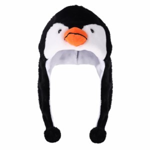 Toyvian かぶりもの ペンギン キャップ かわいい 動物帽子 ペンギン 帽子 ペンギン 被り物 ぬいぐるみ ふわふわ 動物 アニマル スカーフ 