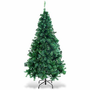 Costway クリスマスツリー 210cm グリーン 950本枝 ヌードツリー クリスマス飾り インテリア用品 クリスマス 高濃密度 収納便利 おしゃれ