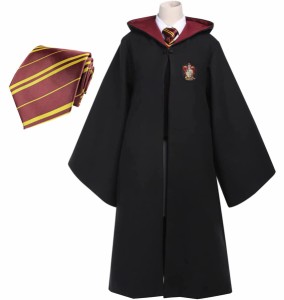 [§ＵＴ∞ＵＮ−ＴＩＮ] ハリーポッター ローブ Gryffindor グリフィンドール 衣装 単品 コスチューム cosplay 男女共用 XS ネクタイ付き