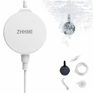 ZHHMl 水槽エアーポンプ 小型 0.5L / Min空気の排出量 空気ポンプ 低騒音 効率的に水族館 水槽の酸素提供可能 エアーポンプ3つの固定方法
