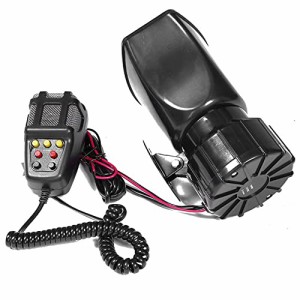 PIENSE 拡声器 車用 車載 汎用 12V 100W 7A 150DB マイク アンプ付き サイレン 5種 7種 大音量 (7種+マイク)