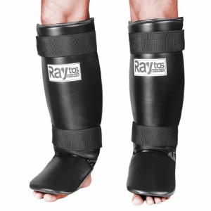 Raytos ベーシックレッグガード レガース キックボクシング 足サポーター キックボクシング レッグガード すね当て 3cm厚手インナー 衝撃