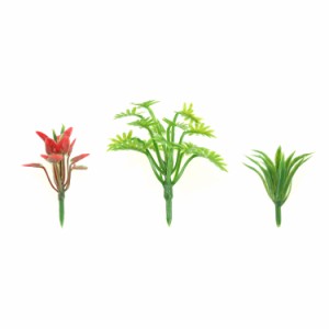Yetaha ミニ植物模型 ジオラマ樹木 低木模型 ミニチュア 人工植物模型 鉄道模型 建築模型 花卉模型 3種類 90本入り