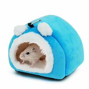 小動物用ハウス ハムスター ハウス モルモット ハリネズミ ふわふわ 可愛い 柔軟 寝袋 布製 ハリネズミ 小動物 暖かい巣 うさぎ ベッド 