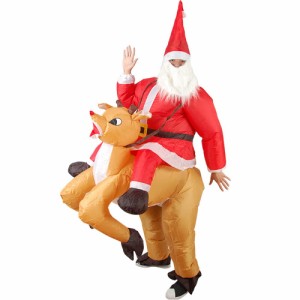 [SYitong] クリスマス コスチューム クリスマスツリー サンタ サンタ衣装 インフレータブル おもしろい サンタクロース クリスマスツリー