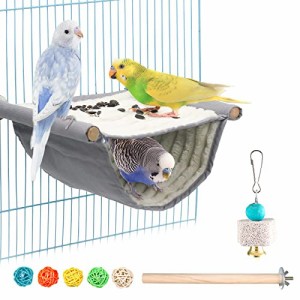 鳥たちの寝床 デグーハンモック暖かい小動物の家の巣 バードテント 含むインコ 止まり木 鳥のおもちゃ インコ ハムスター デグーに適して