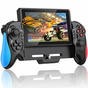 【有機elモデルに対応】スイッチ コントローラー 携帯モード専用コントローラー for Nintendo Switch グリップ コントローラージャイロセ