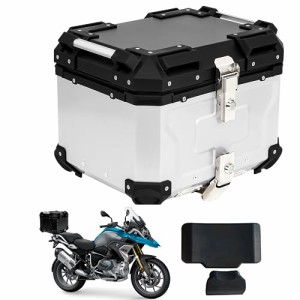 WANDA バイク用リアボックス リアボックス 【純粋アルミ製 45L/55L/65L/80L 大容量 完全防水】 ステンレスヒンジ使用 トップケース バイ