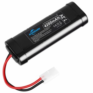 ラジコン バッテリー7.2v NiMHニッケル水素バッテリー 4200mAh KUNLUN ラジコン rc タミヤ バッテリー多種類のRCカー用 タミヤ互換コネク