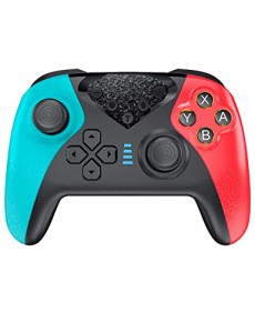 Switch対応 無線 コントローラー Bluetooth接続 Switch OLED対応 プロコン 6軸ジャイロセンサー 背面ボタン付き HD振動 連射 マクロ対応 