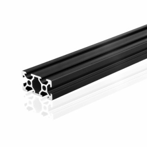 1PCS 400mm 2040Tリニアレール アルミニウム,ヨーロッパ標準陽極酸化 ブラック 自動デバイスフレームワークDIY素材 3DプリンターとCNCマ